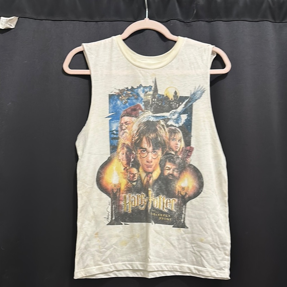 Harry Potter Sleeveless Kids Top - White